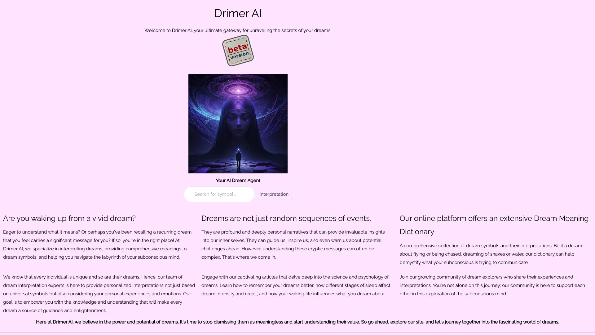 Drimer AI screenshot