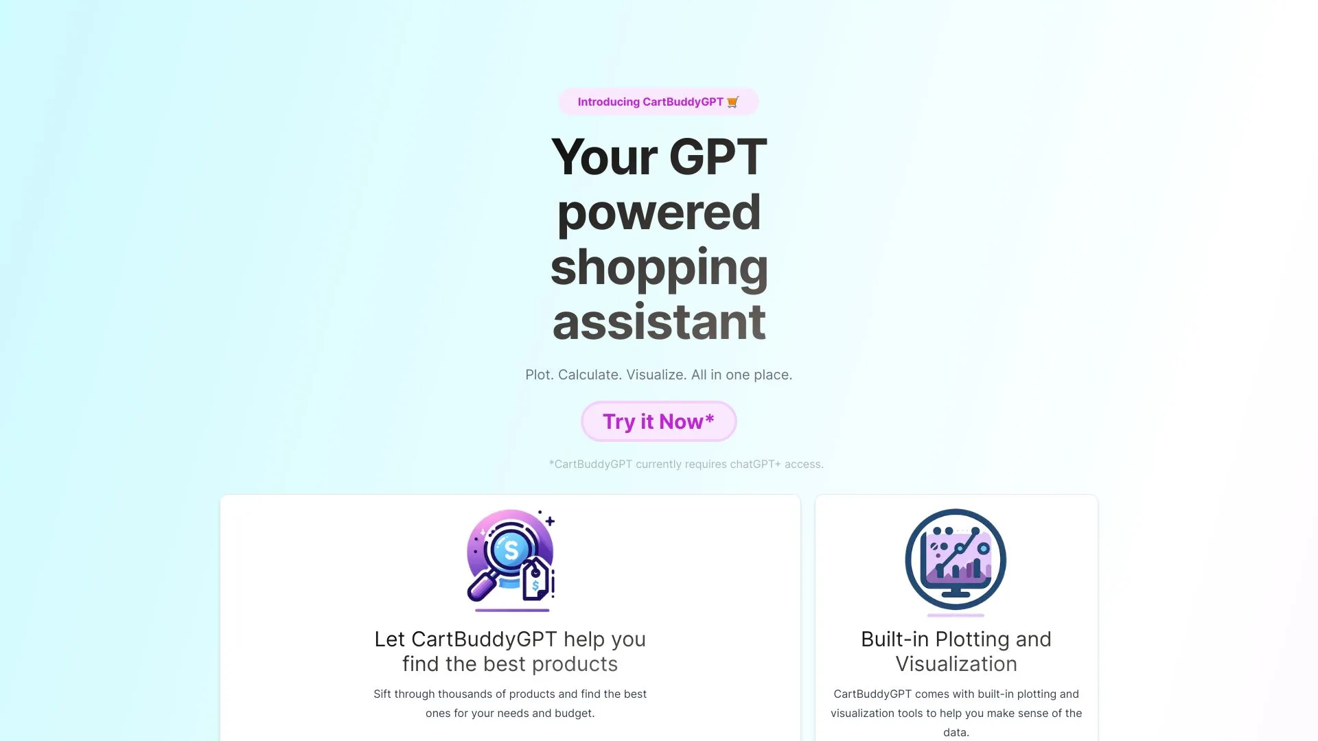 CartBuddyGPT screenshot