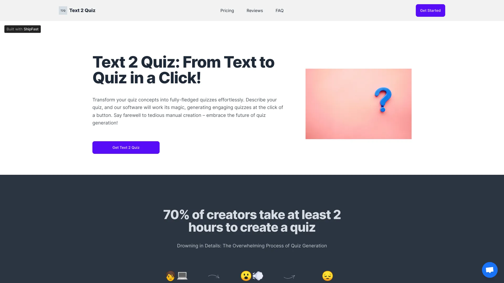 Text2Quiz screenshot
