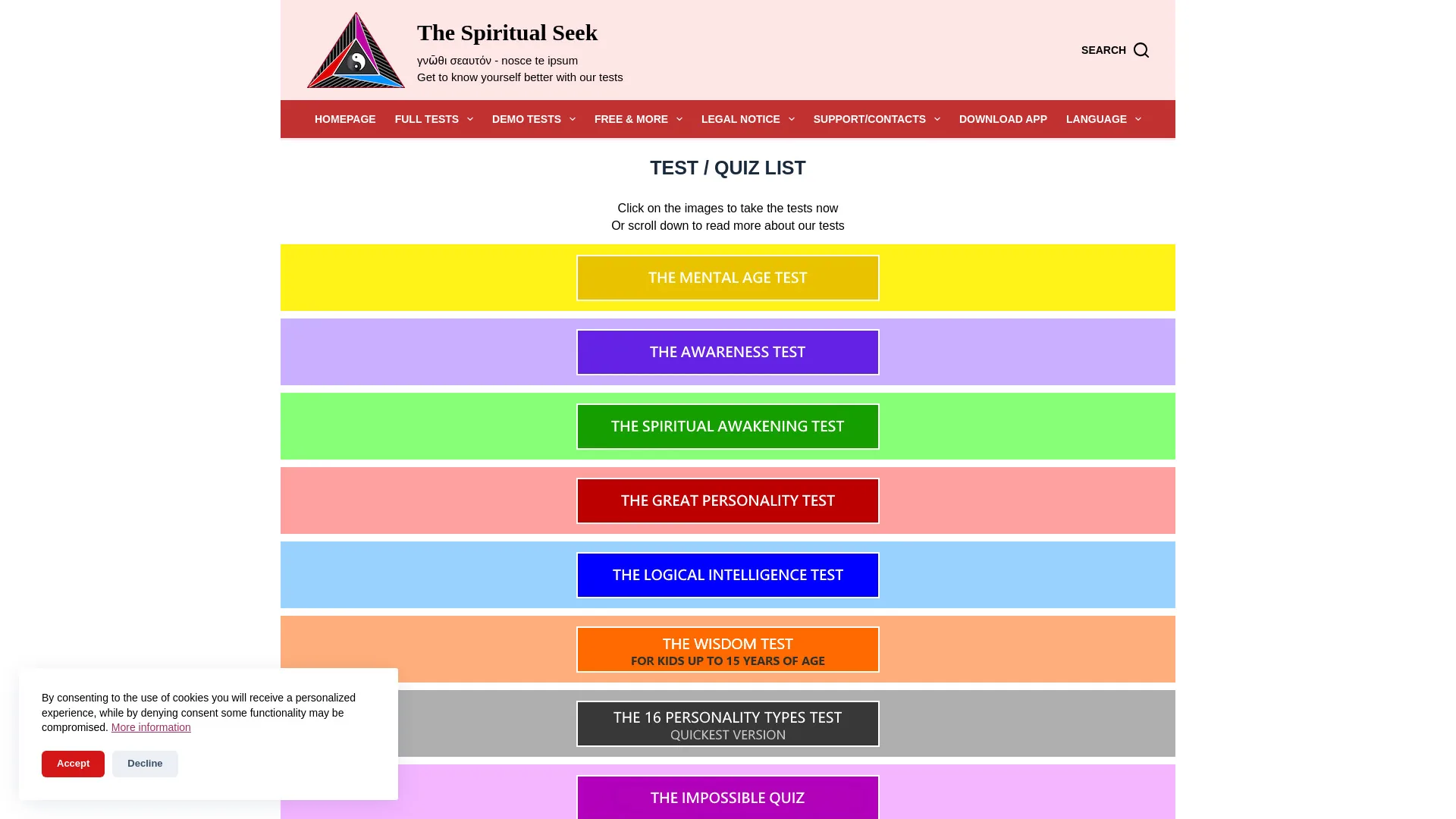 The Spiritual Seek screenshot