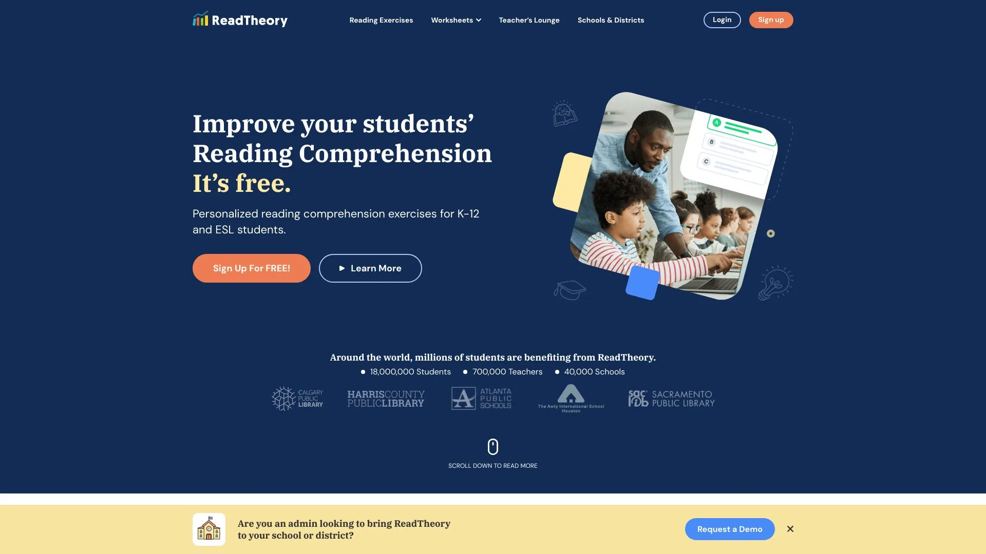ReadTheory screenshot