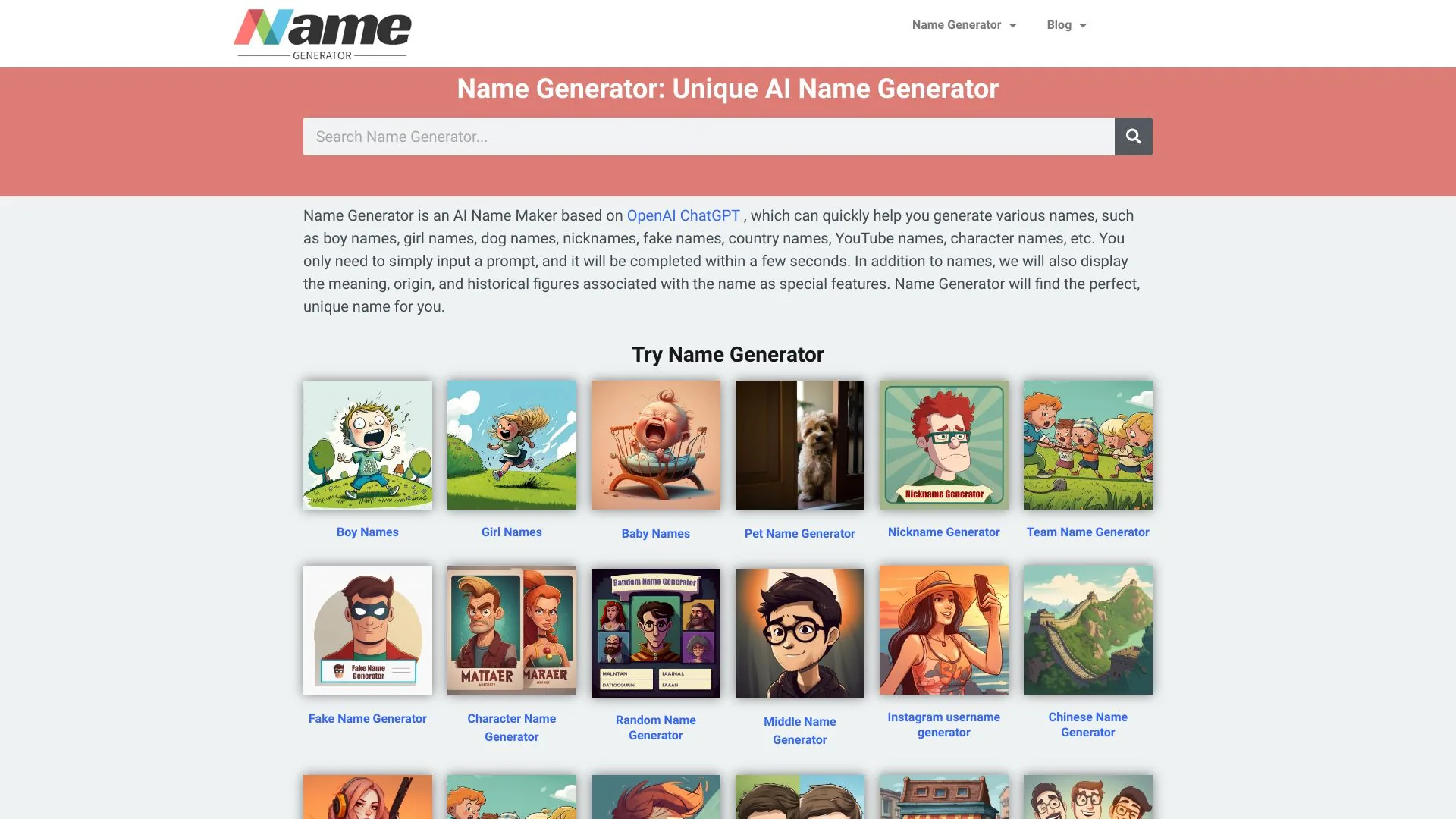 Name Generator screenshot