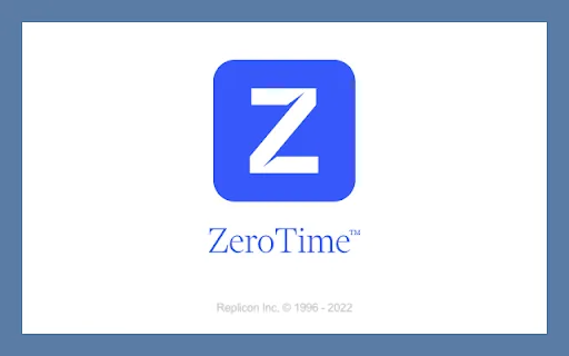 Replicon ZeroTime™ Browser Extension screenshot