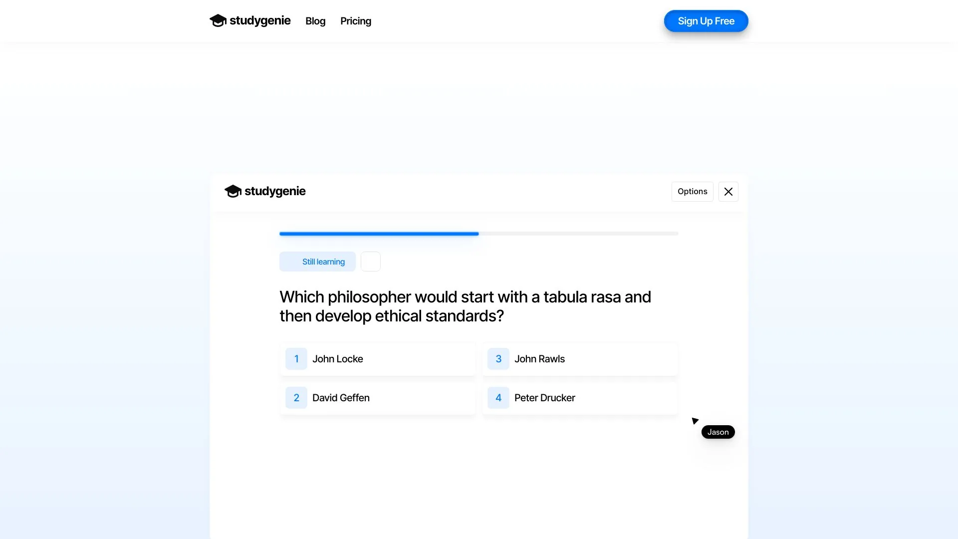 Studygenie screenshot