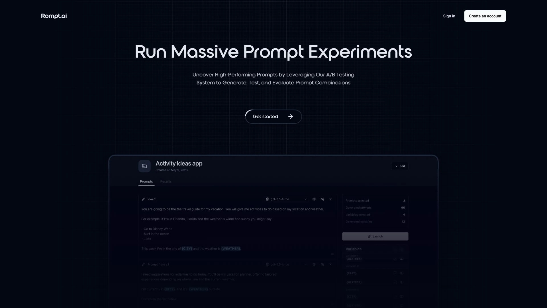 Rompt screenshot