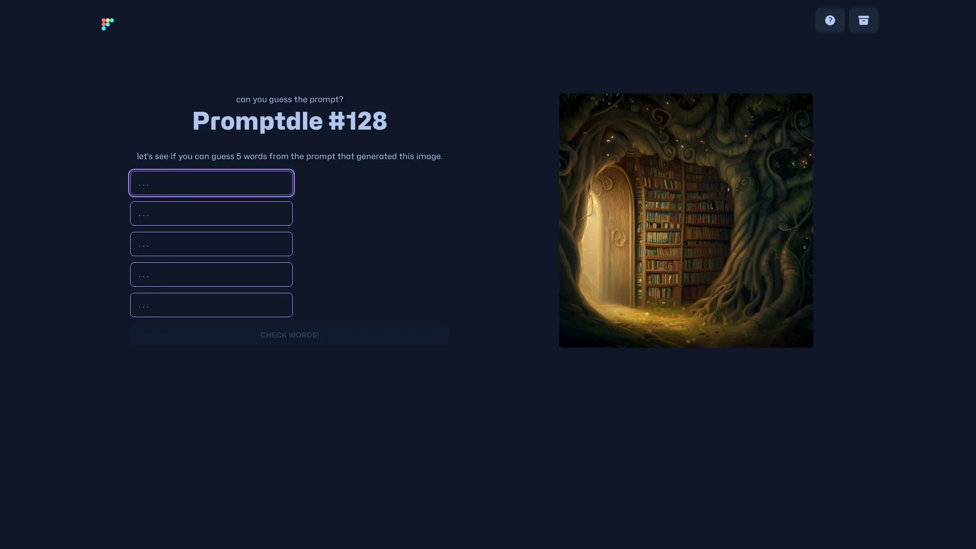 Promptdle screenshot