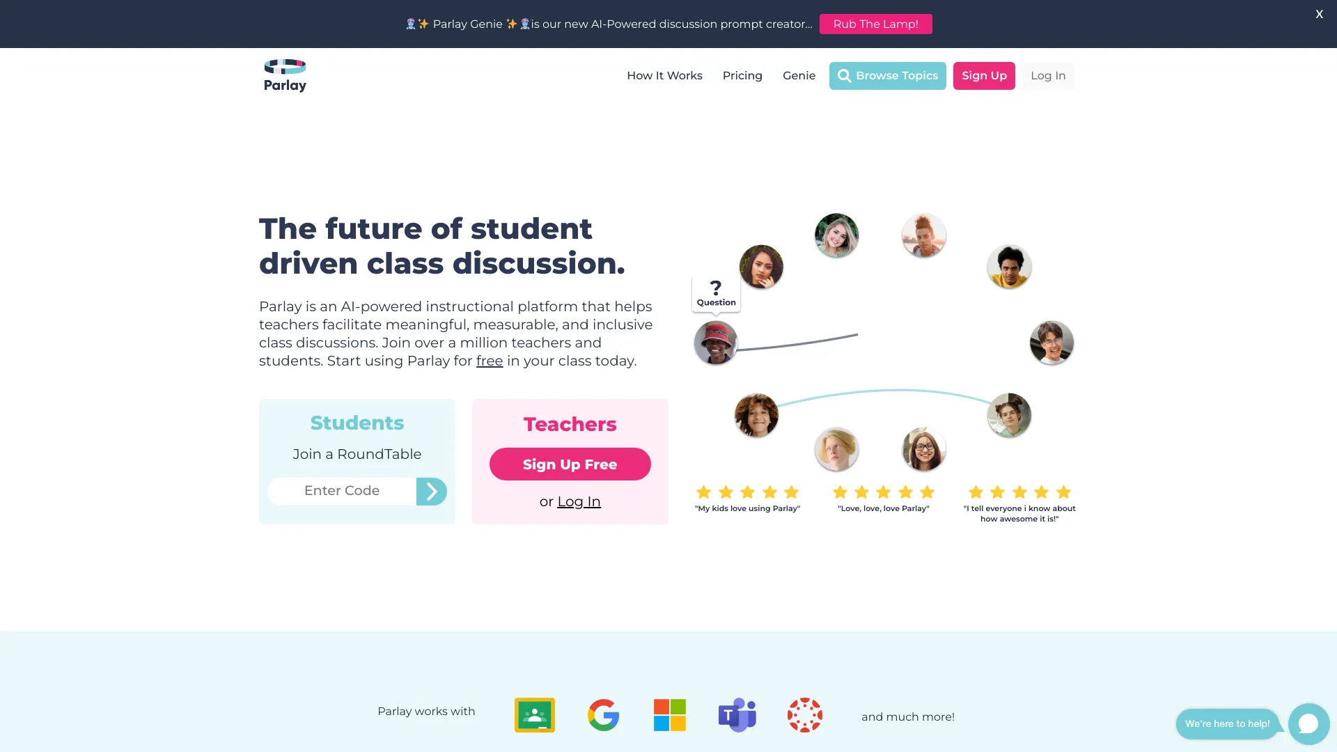 Parlay Ideas | AI Powered Class Discussions screenshot
