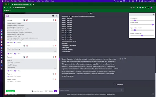 Prompt Engineer for ChatGPT screenshot