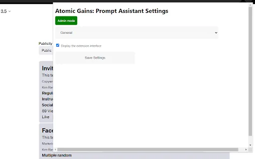 ChatGPT Extension screenshot