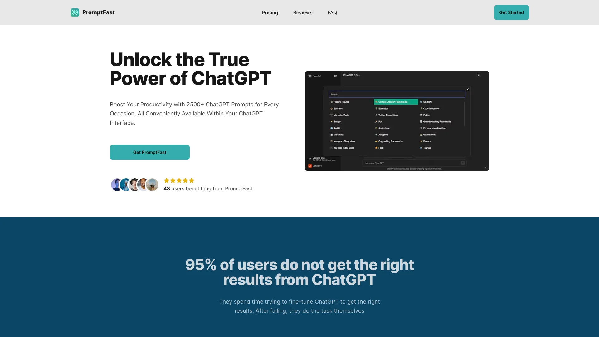 PromptFast screenshot
