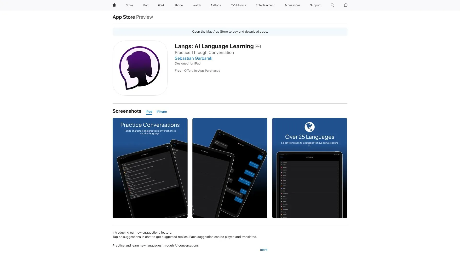 Langs screenshot