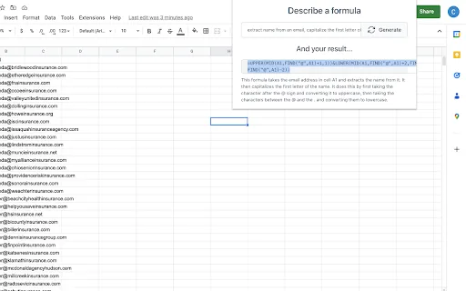 AI Formula Generator screenshot