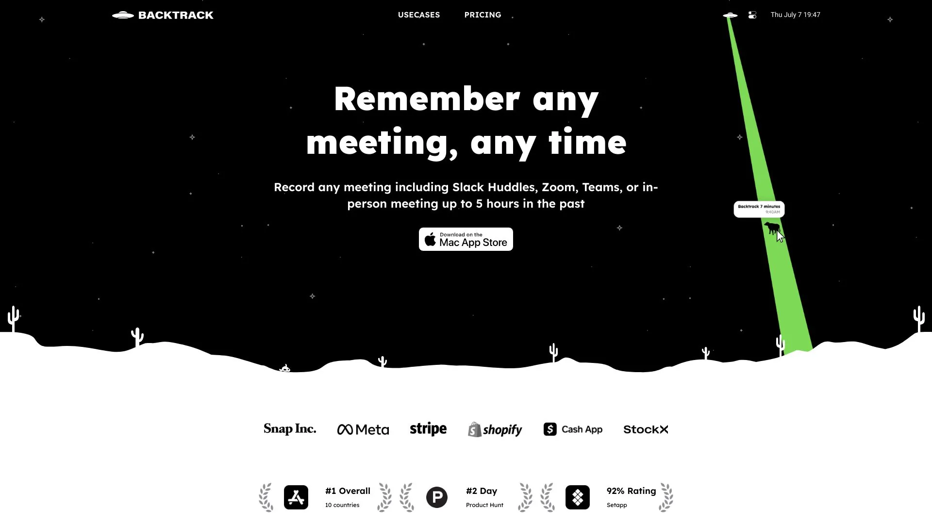 Backtrack screenshot
