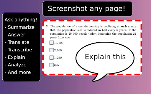 Ask Screenshot screenshot