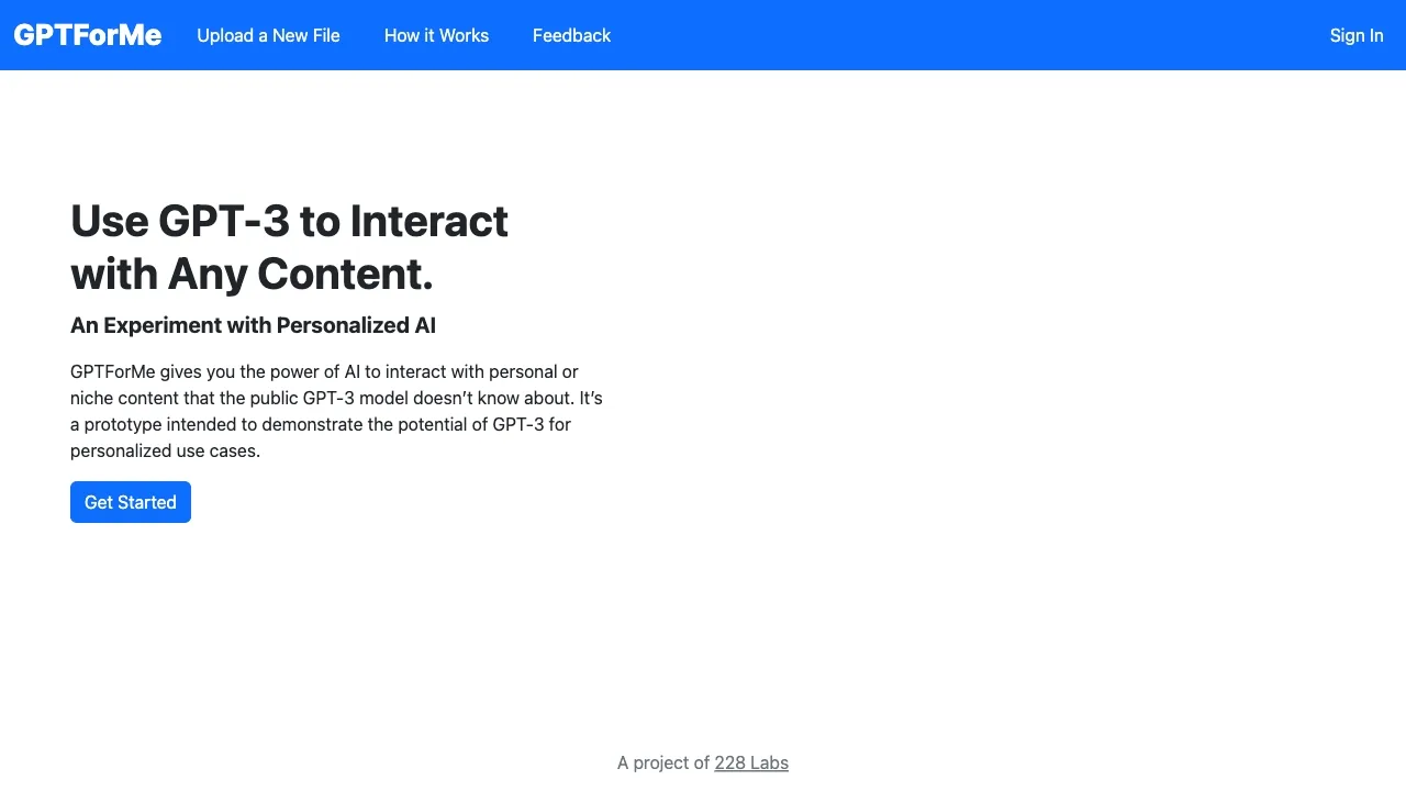 GPTForMe screenshot