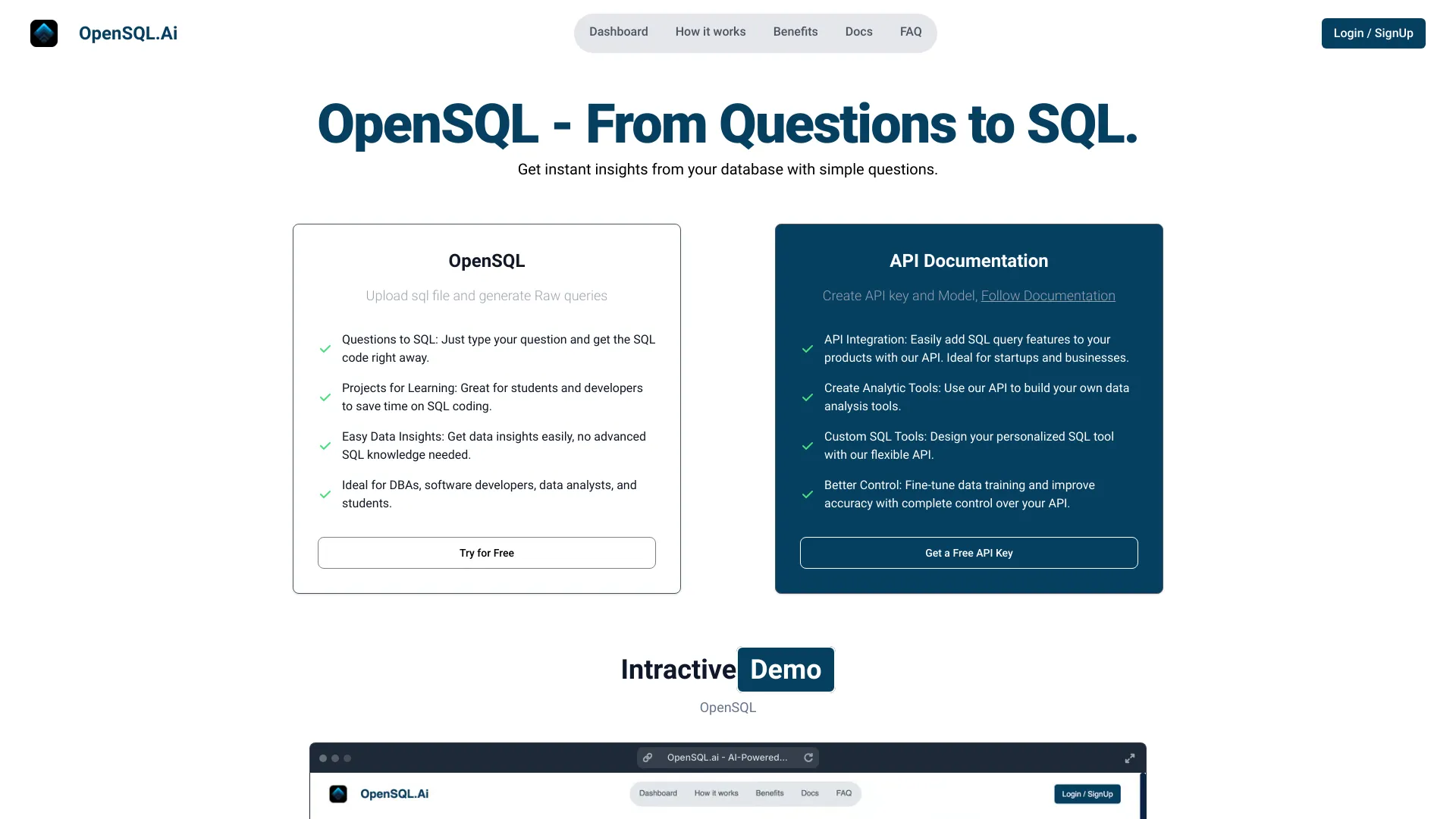 OpenSQL.ai screenshot