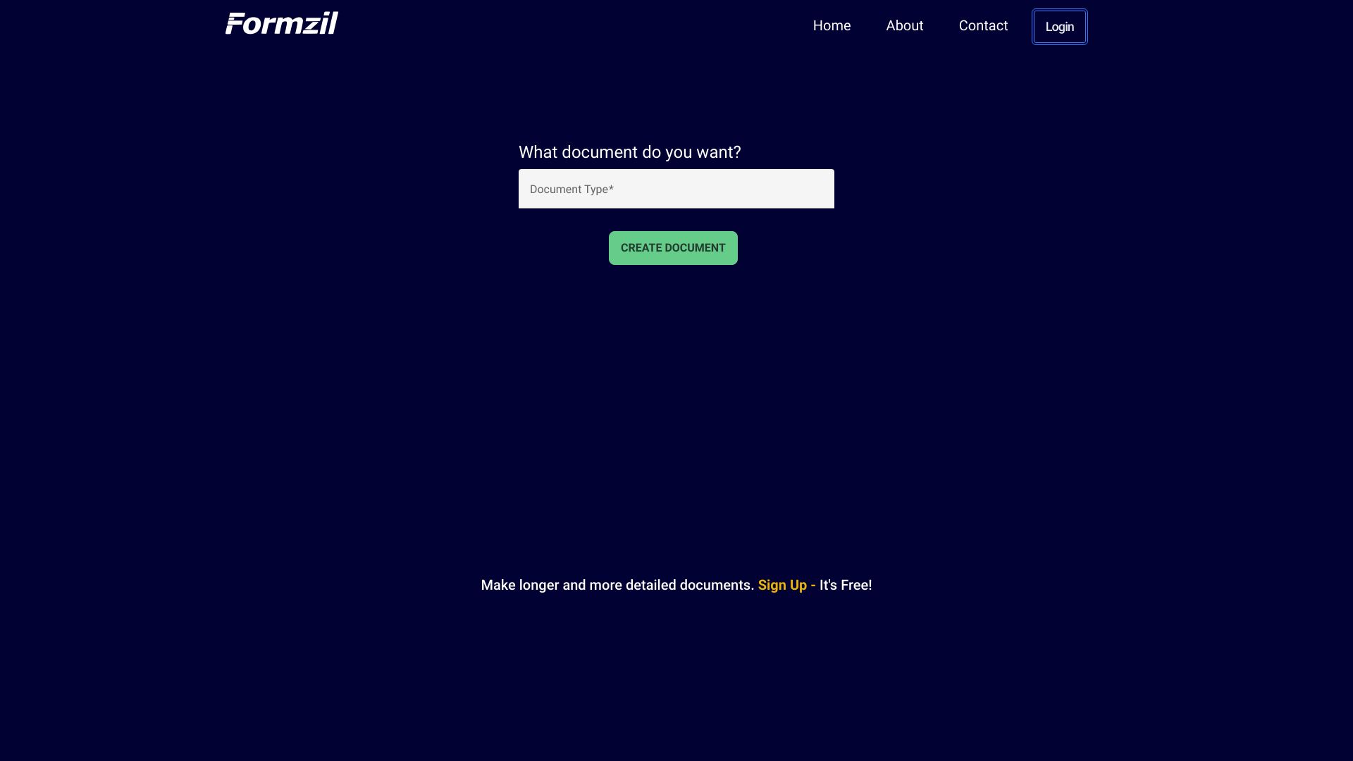 Formzil screenshot