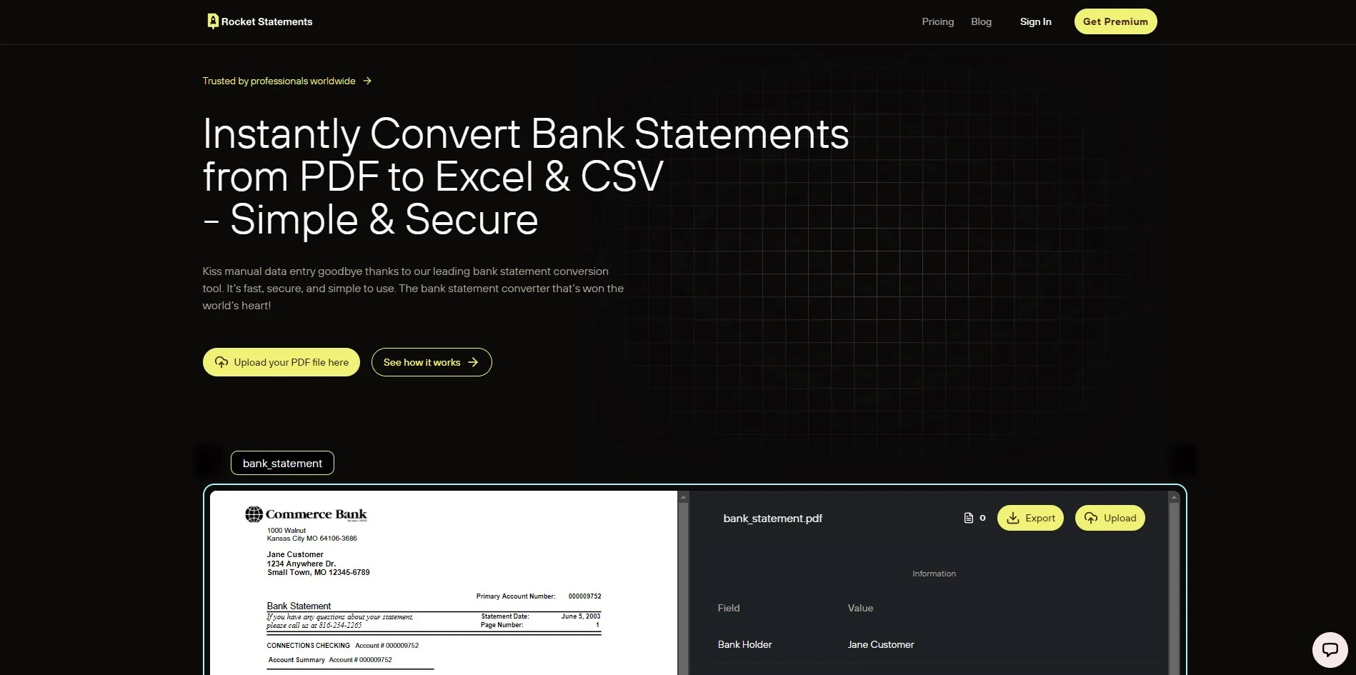 Rocket Statements screenshot