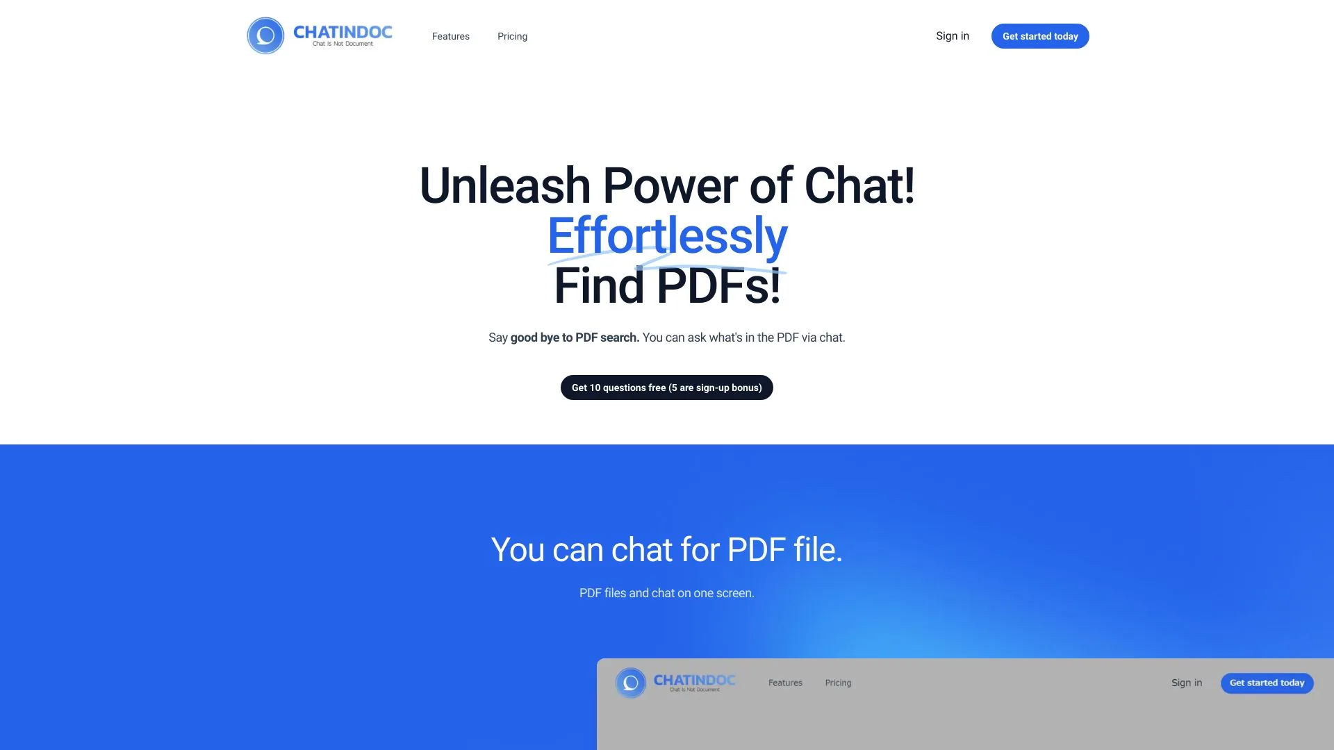 ChatInDoc screenshot