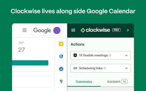 Clockwise screenshot