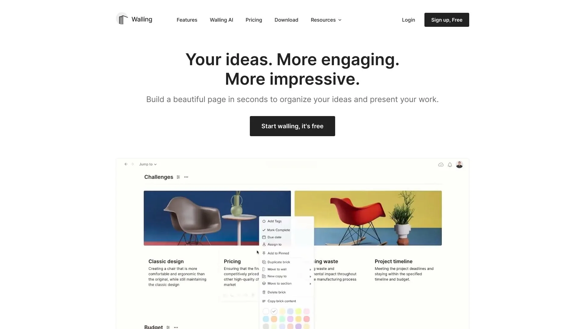 Walling screenshot