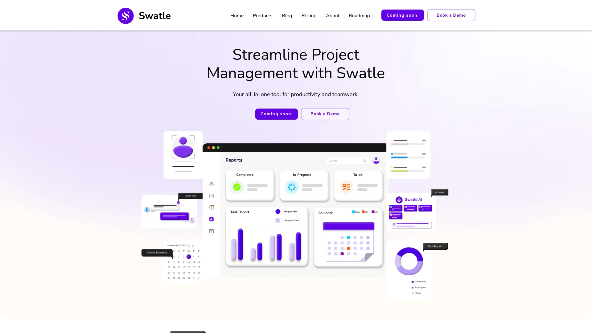 Swatle AI-powered Task Management Platform screenshot