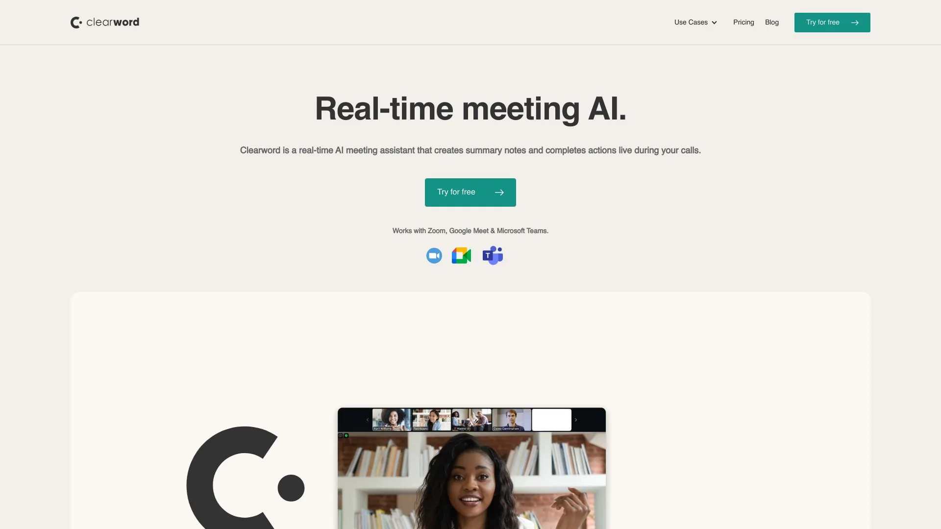 Clearword - Real-time Meeting AI screenshot
