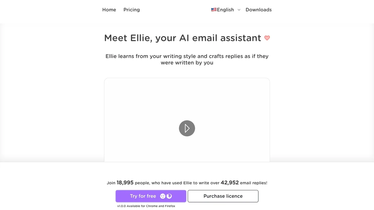 https://tryellie.com/ screenshot