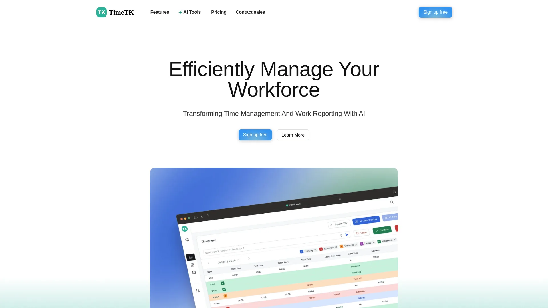 TimeTK screenshot