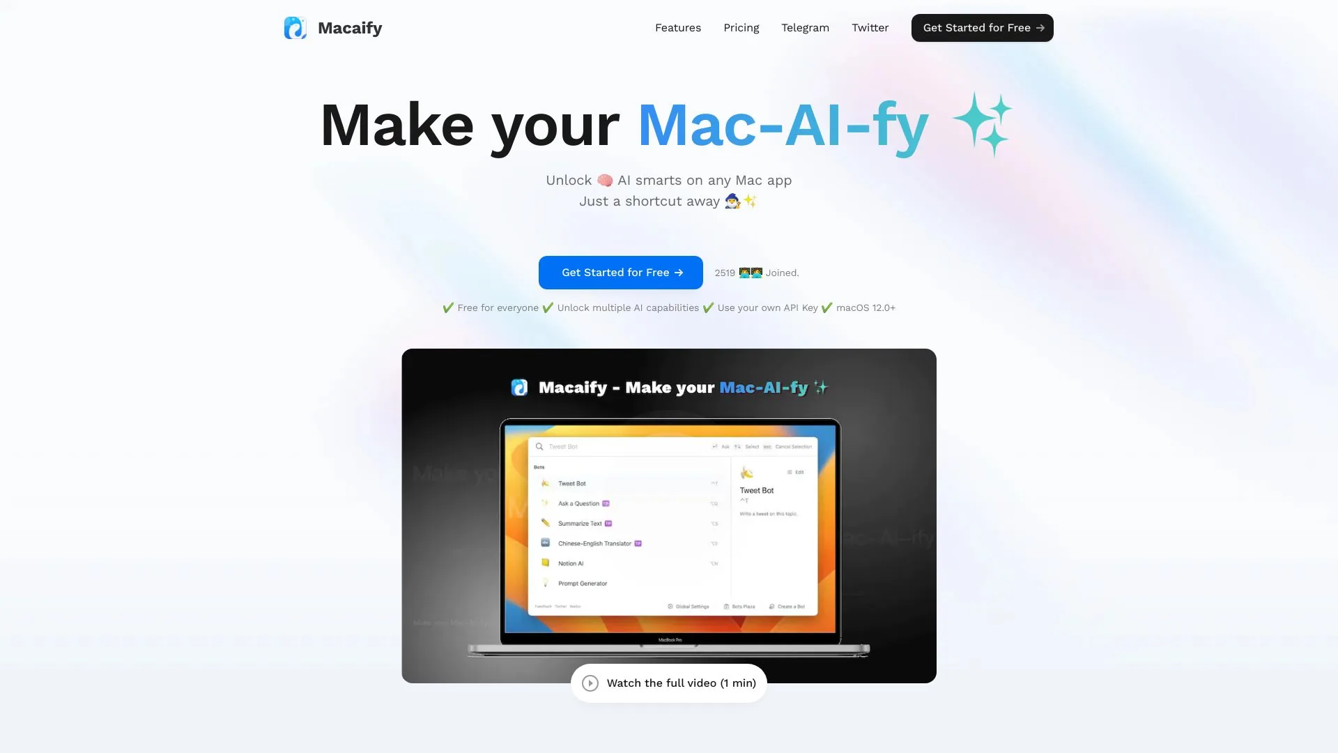 Macaify screenshot