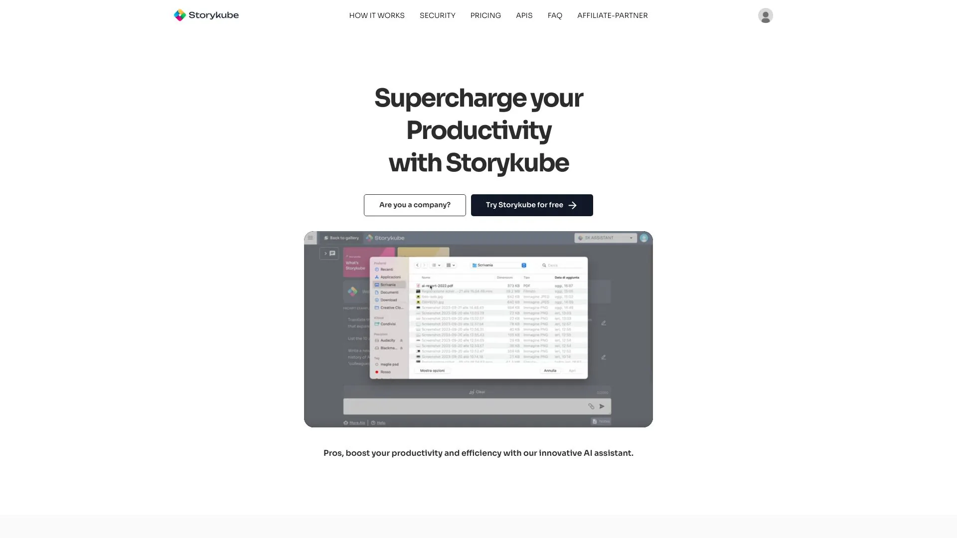 Storykube screenshot