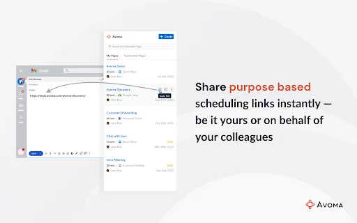 Avoma Scheduler screenshot