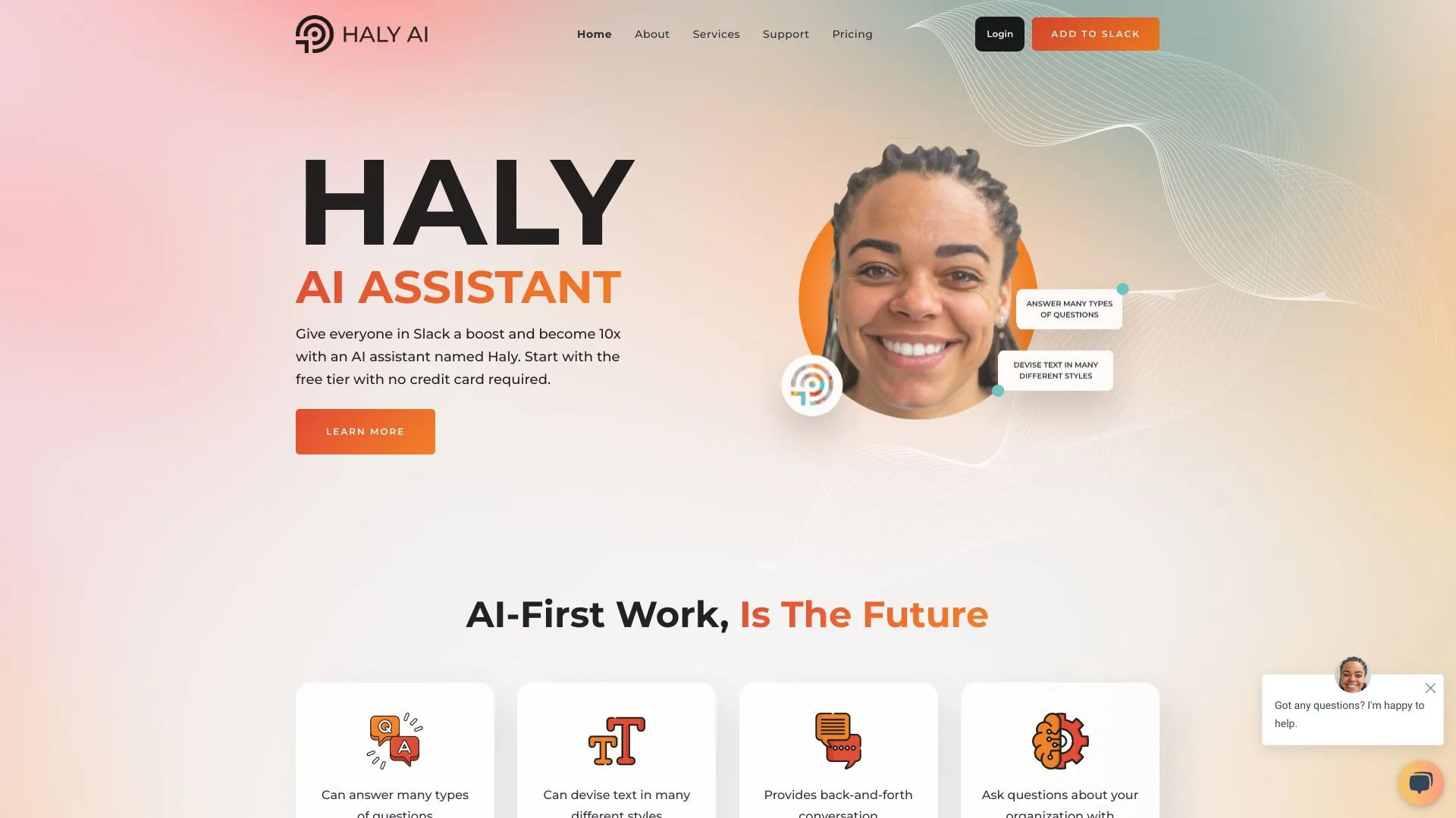 Haly AI screenshot