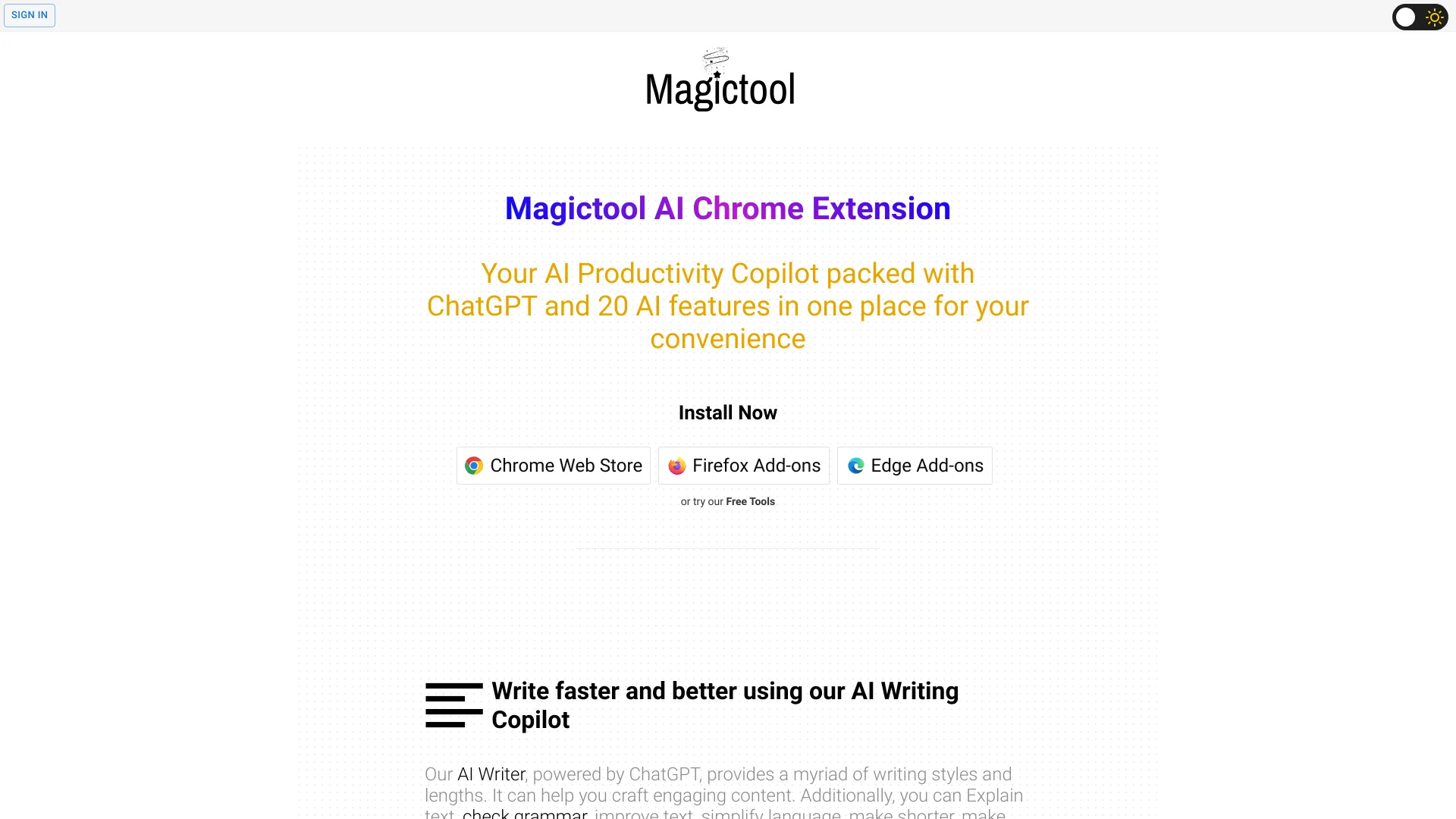 Magic Tool AI screenshot