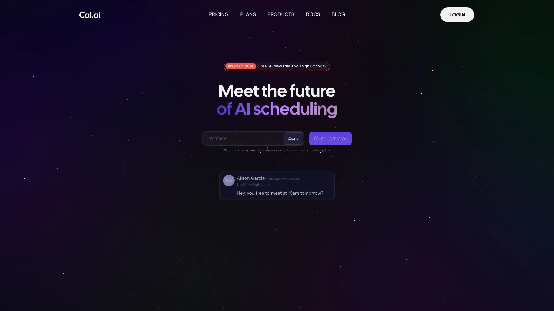 Cal.ai screenshot