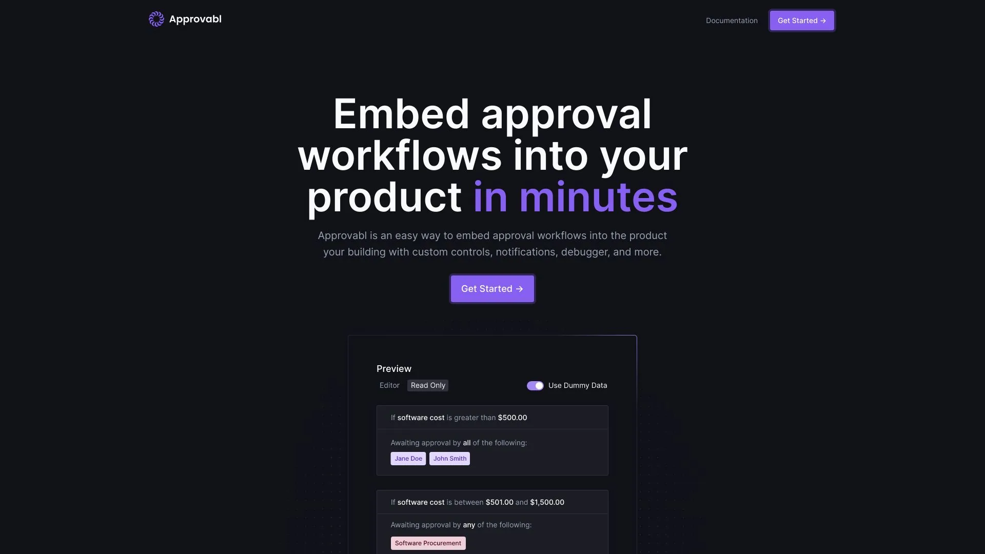 Approvabl screenshot