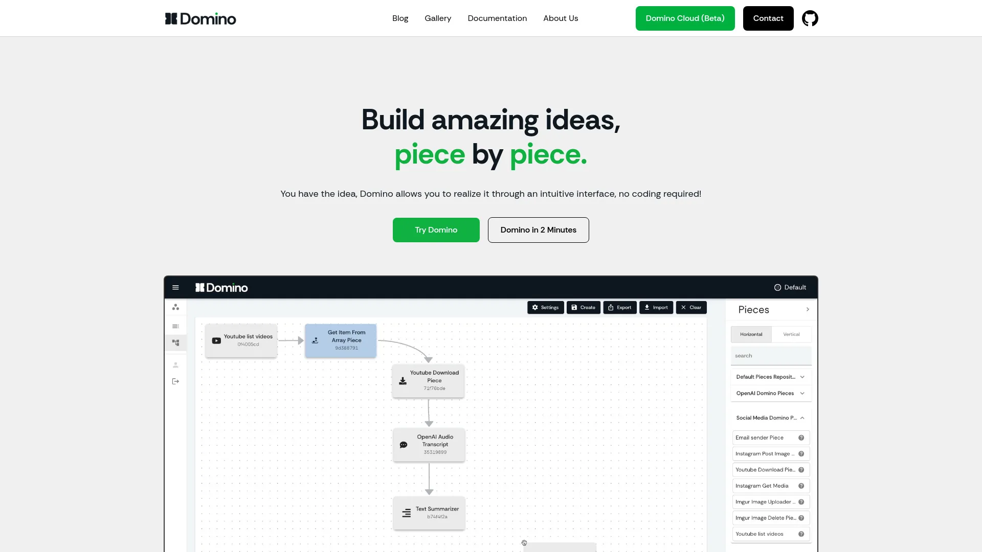 Domino Workflows Platform screenshot
