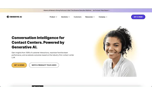 Observe.AI Screen Recorder Browser Extension screenshot