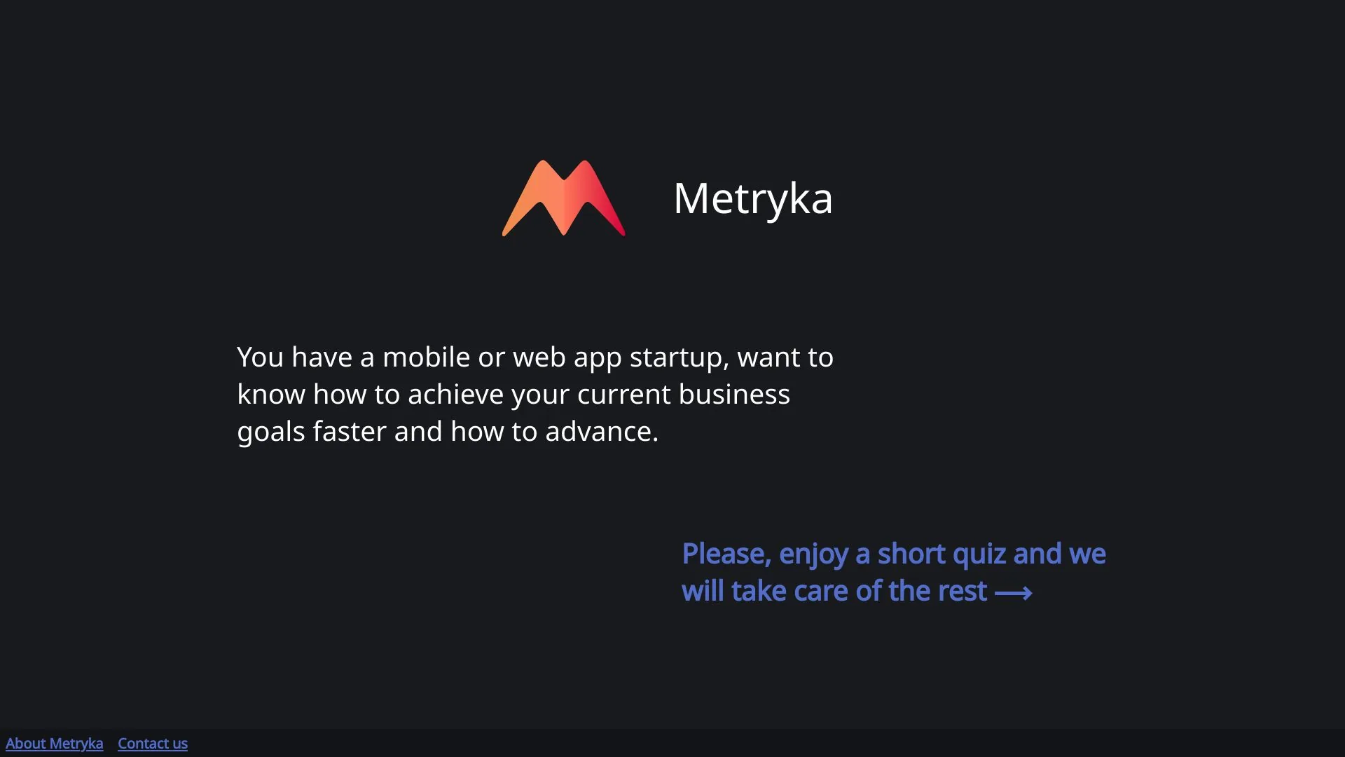 Metryka screenshot