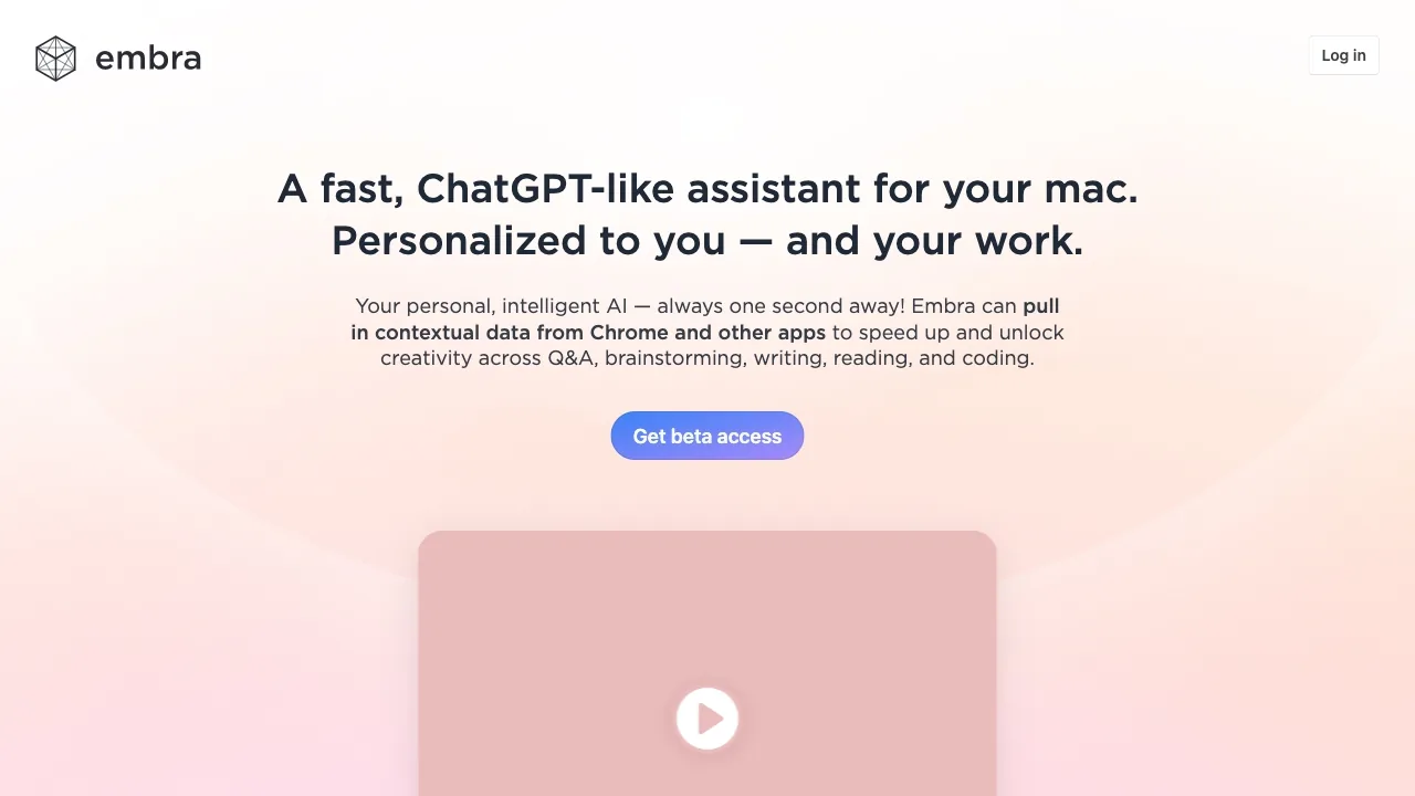 Embra - AI assistant for professional teams and professionals screenshot