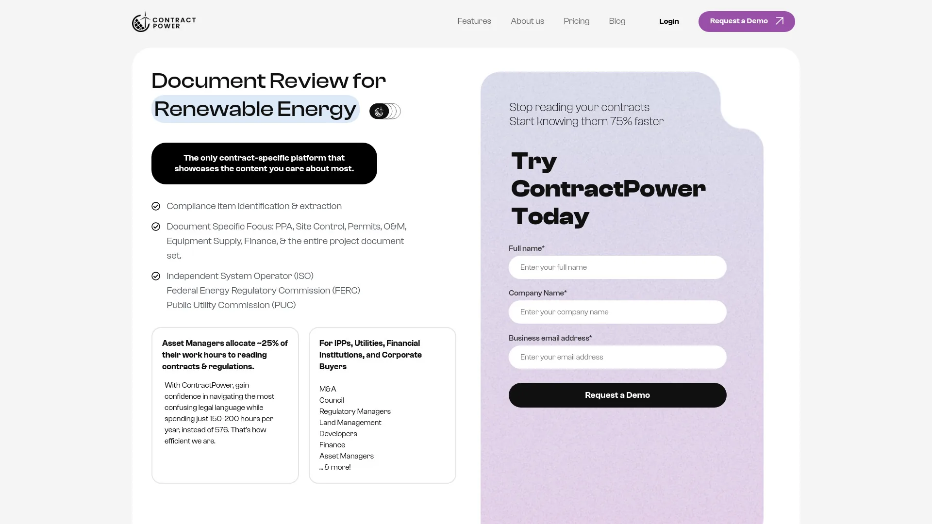 Contract Power screenshot