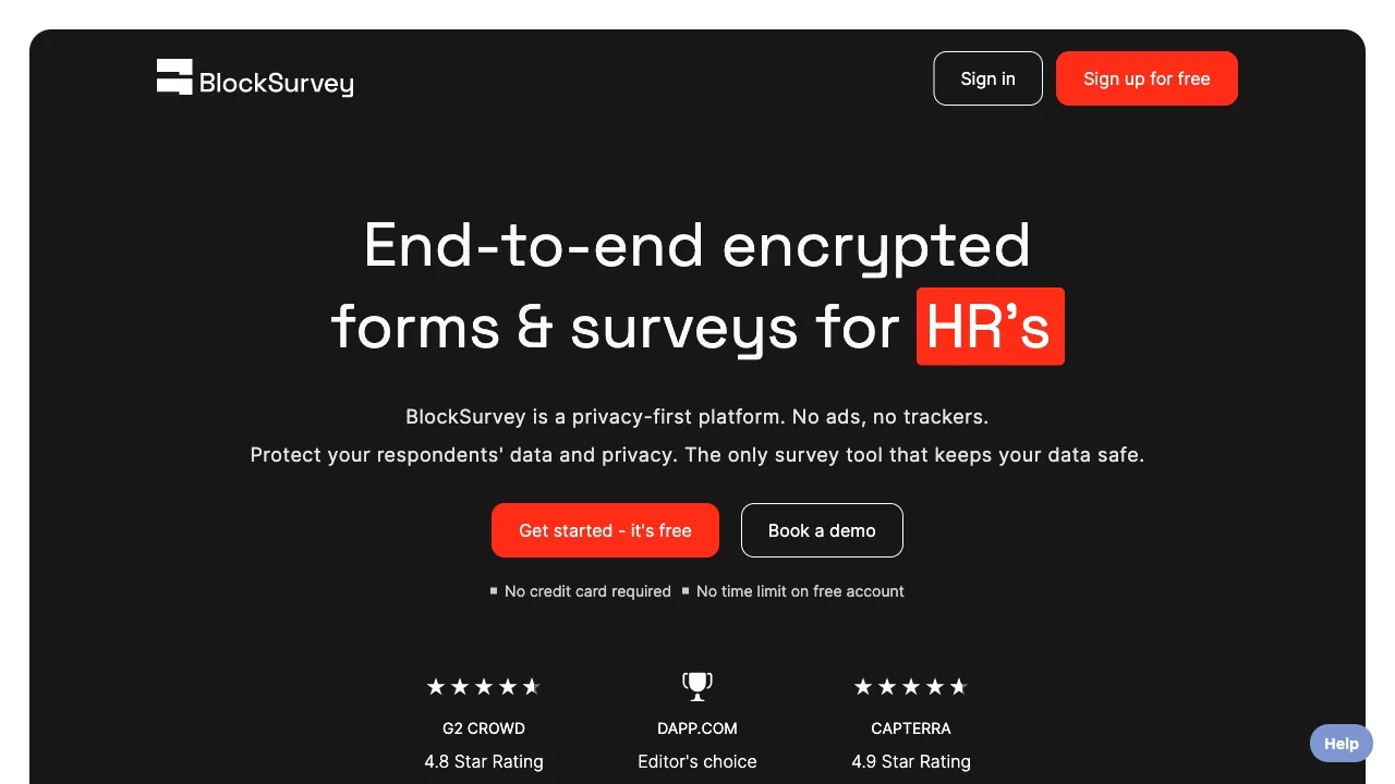 BlockSurvey screenshot