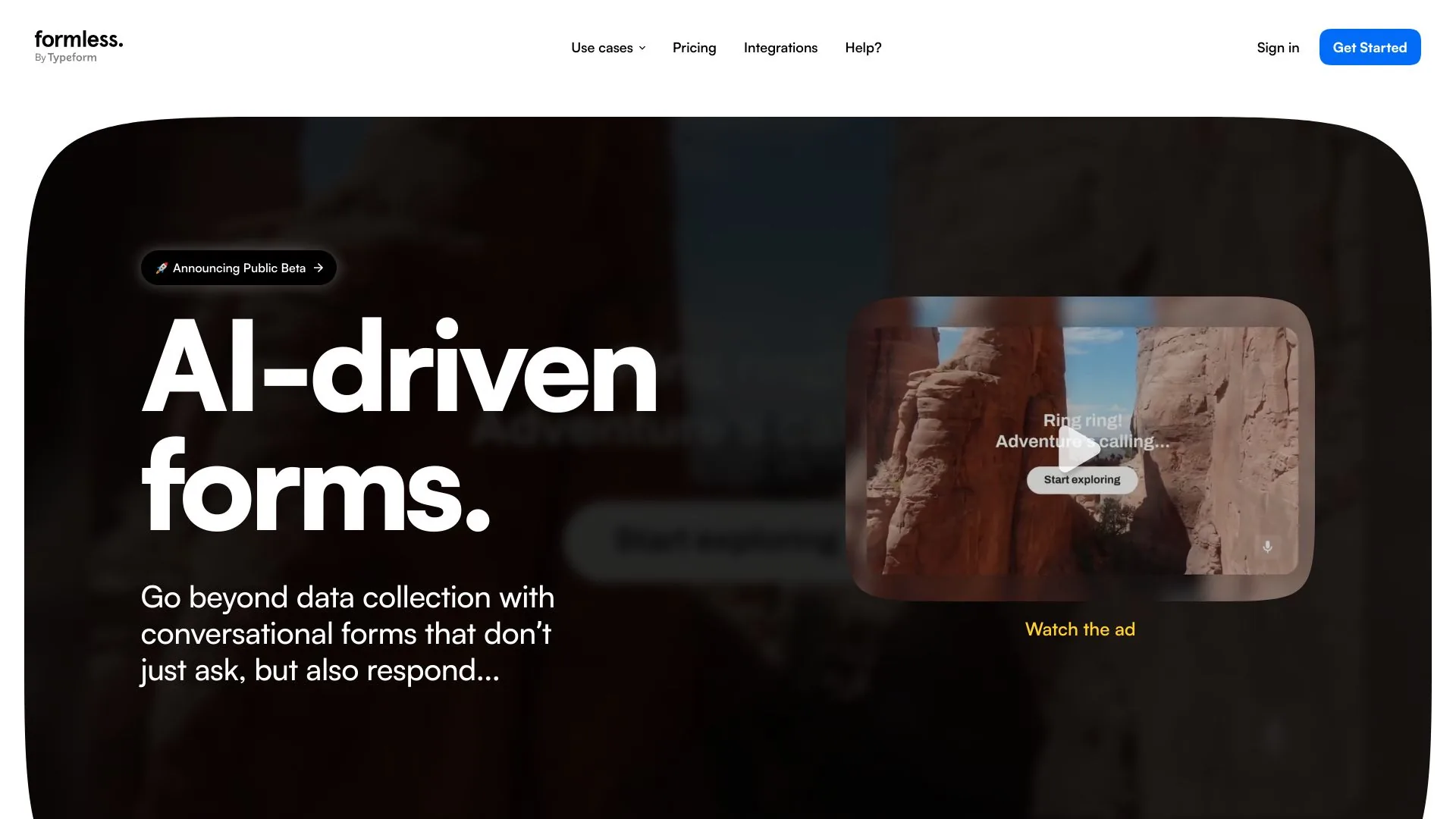 Typeform Formless screenshot