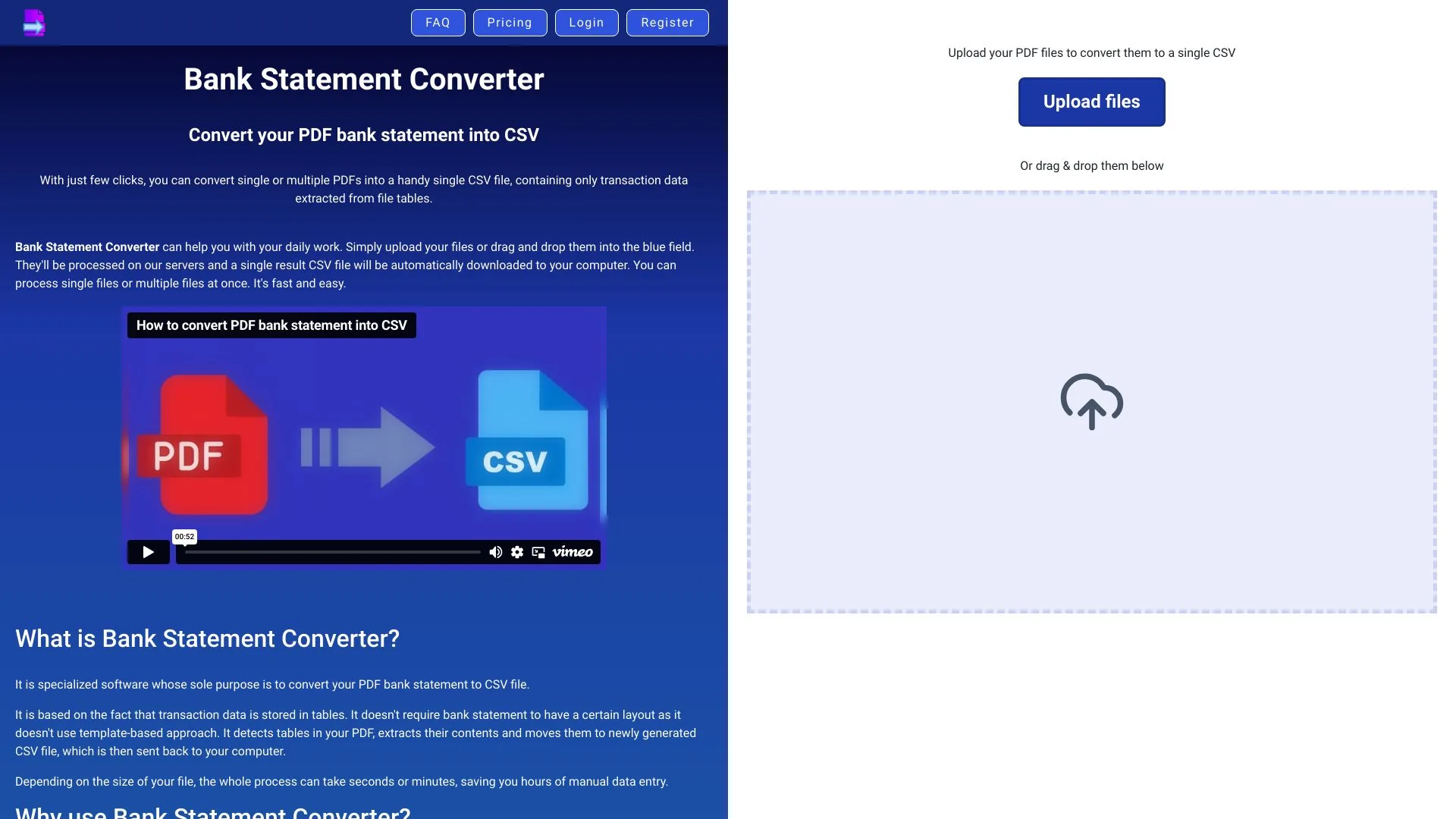 Bank Statement Converter screenshot