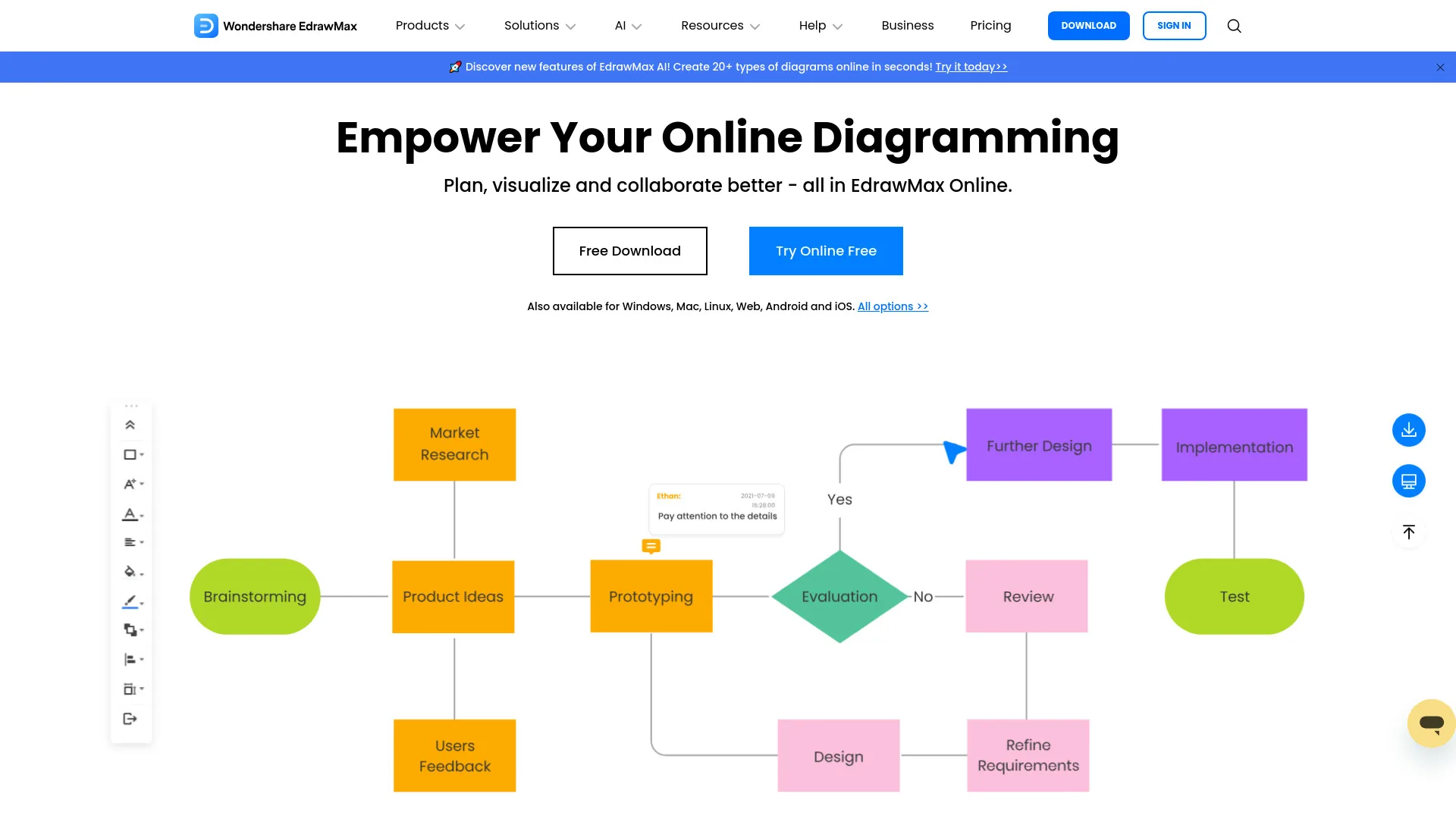 EdrawMax Online screenshot