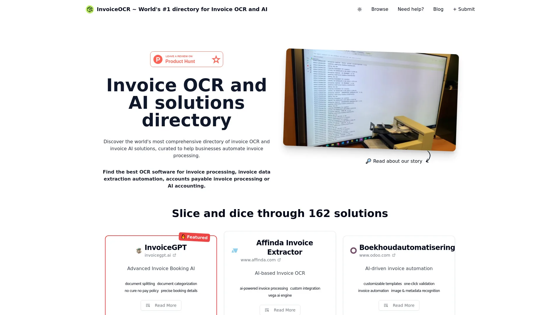 InvoiceOCR screenshot