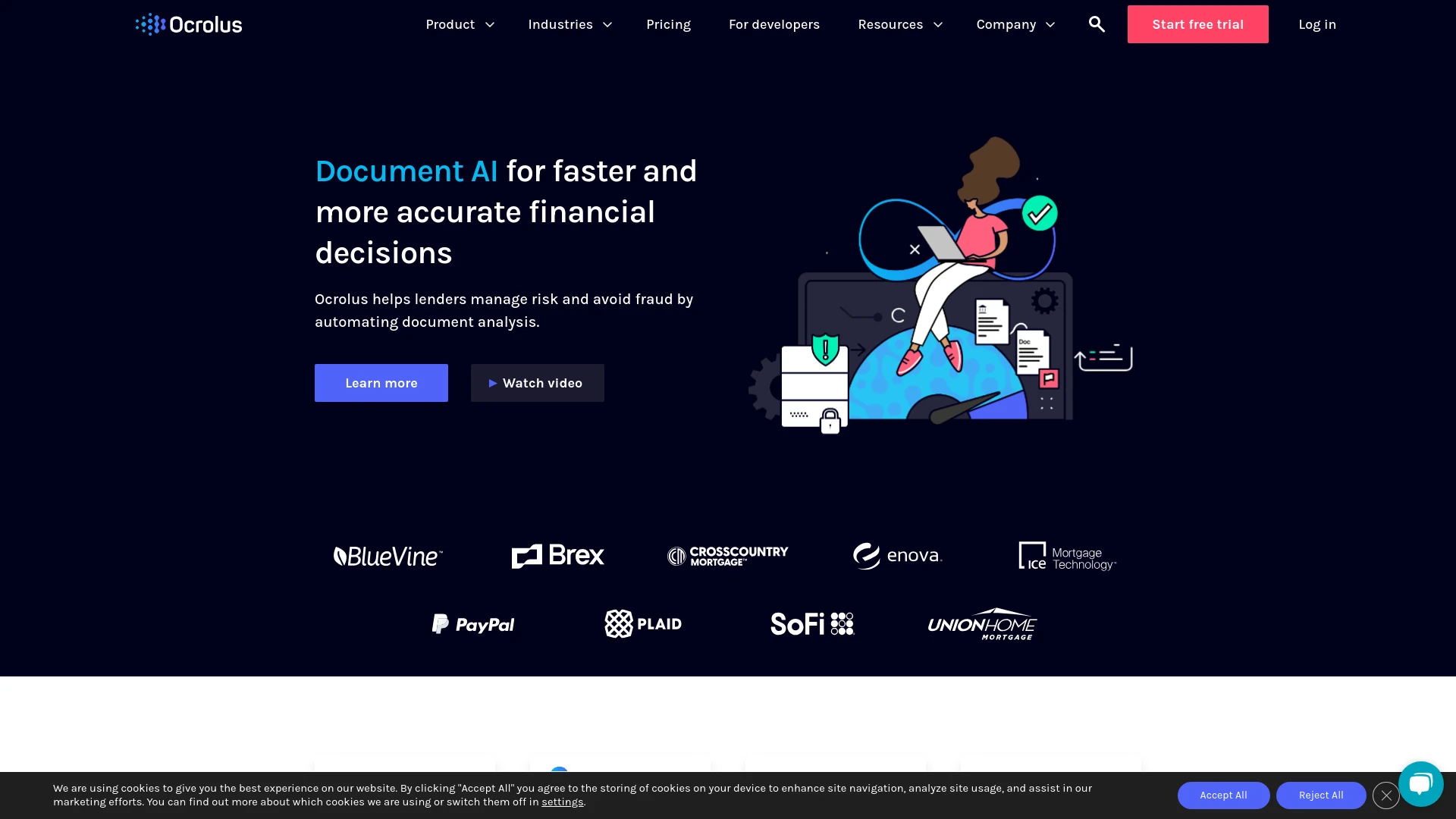 Ocrolus Document AI Platform screenshot