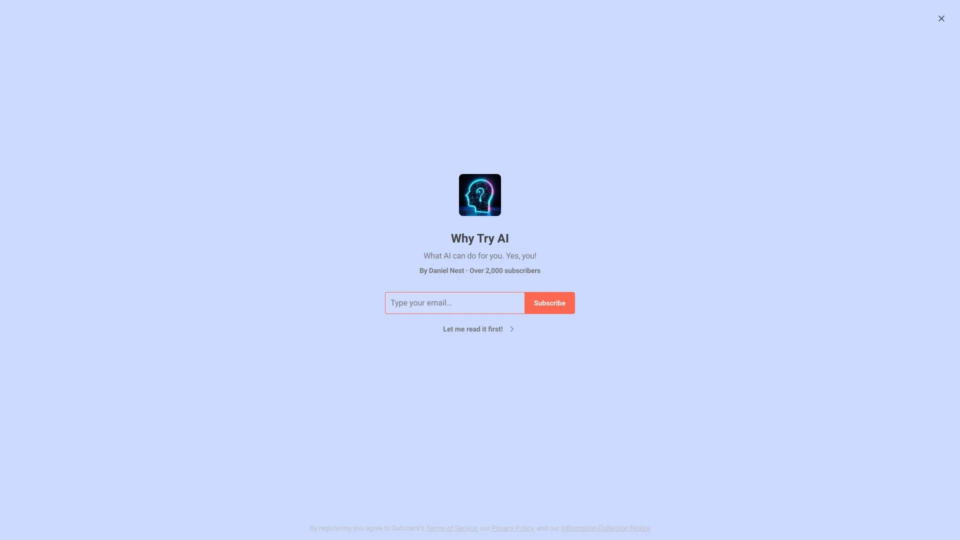 Why Try AI screenshot