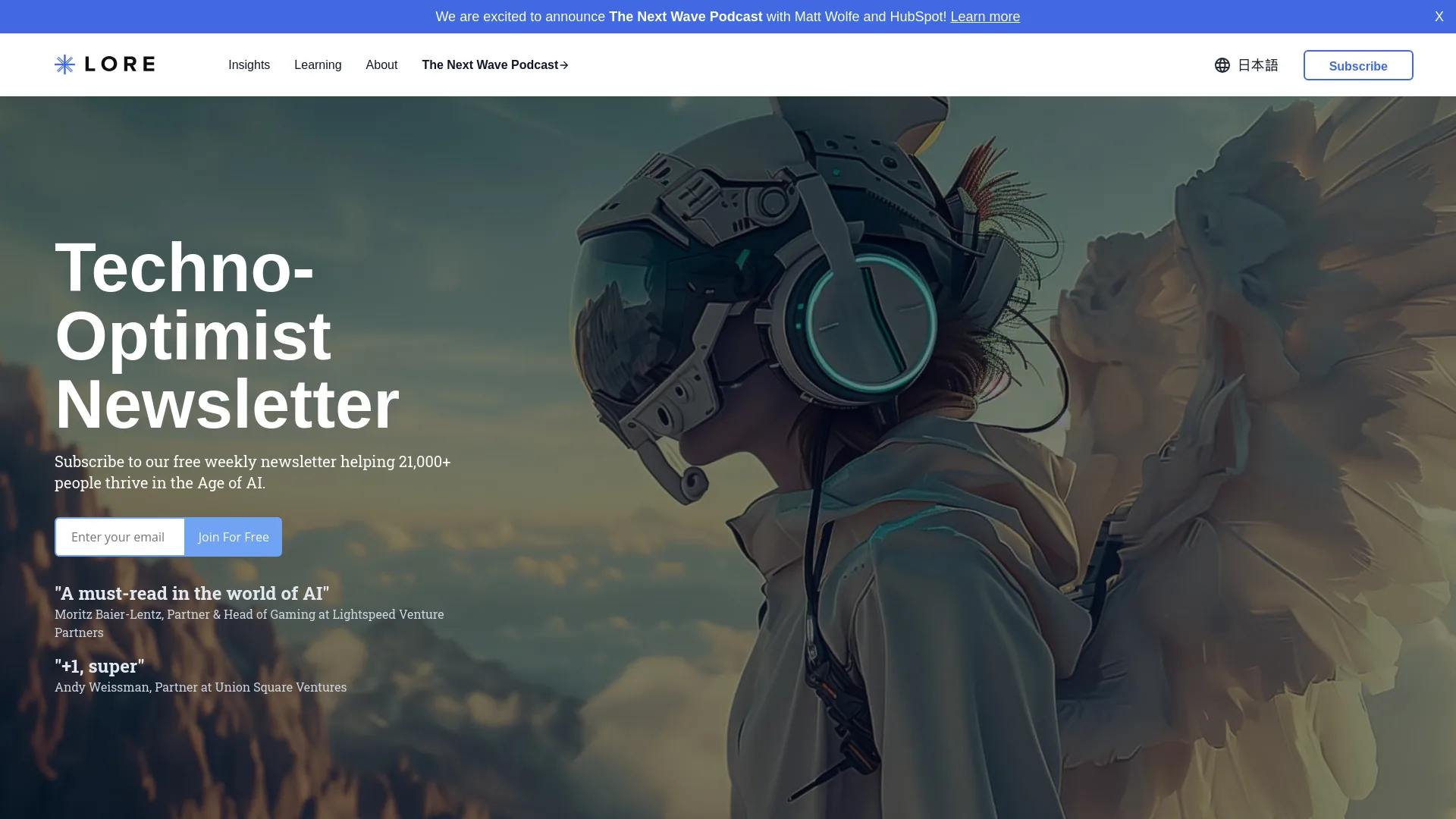 Lore.com screenshot
