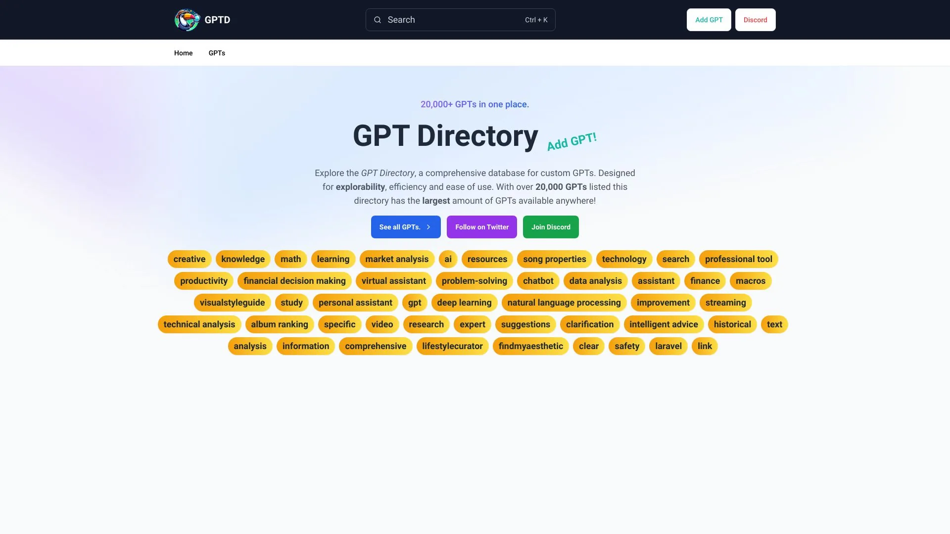 GPT Directory screenshot